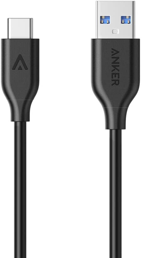 Anker PowerLine 0.9m USB-C to USB 3.0 Charging Cable, Black, A8163T11