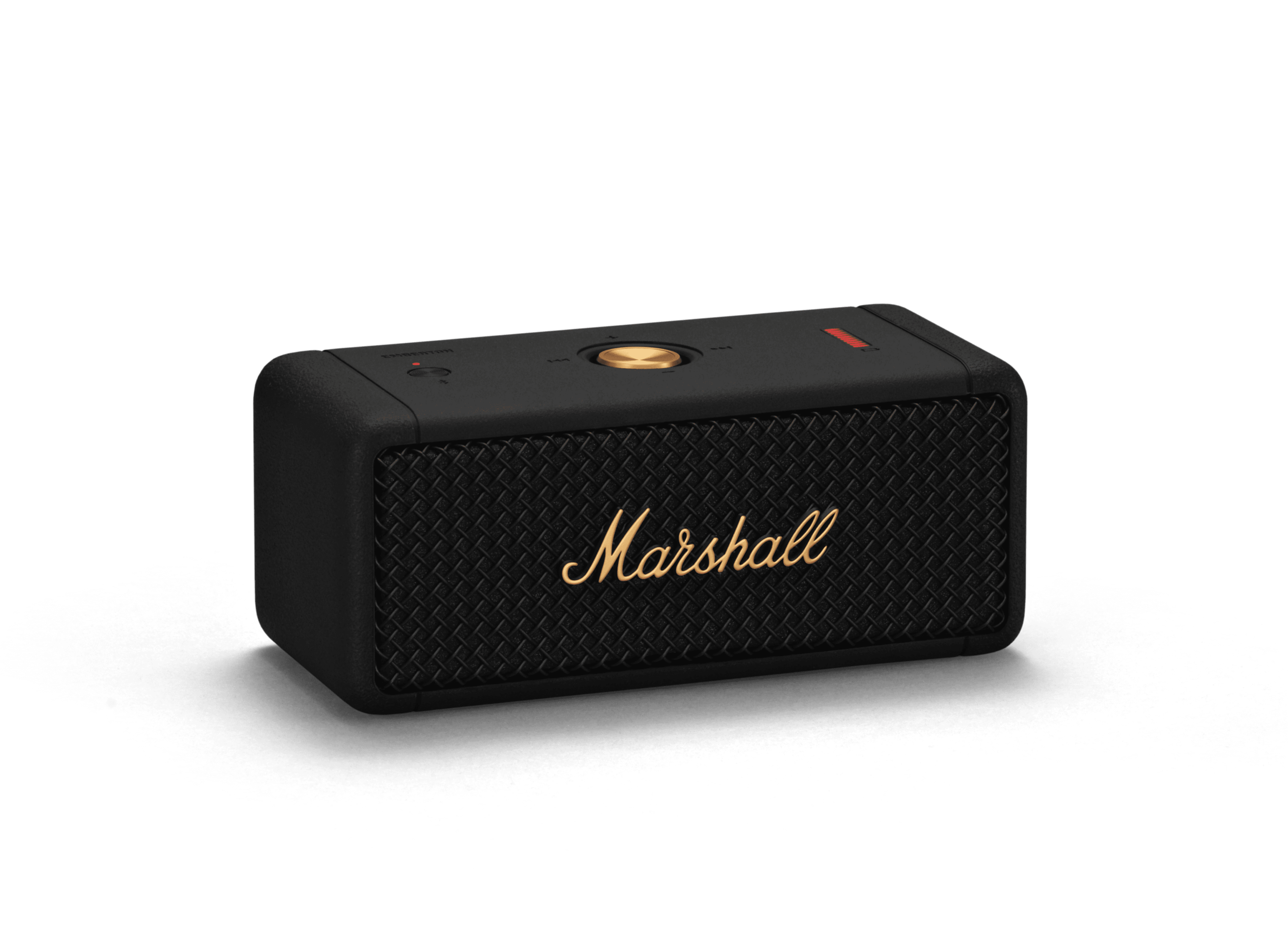 Marshall Emberton 1005696 Portable Bluetooth Speaker, Black & Brass