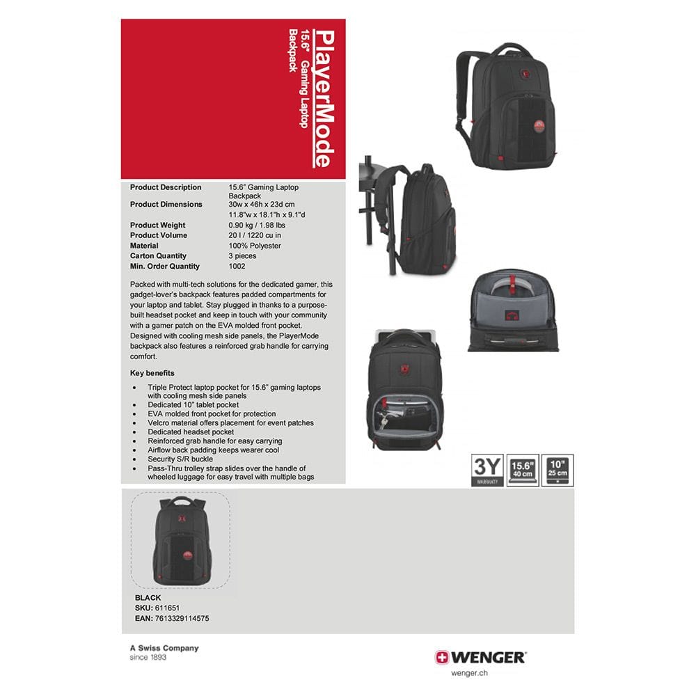 WENGER Computer Backpacks 7613329114575