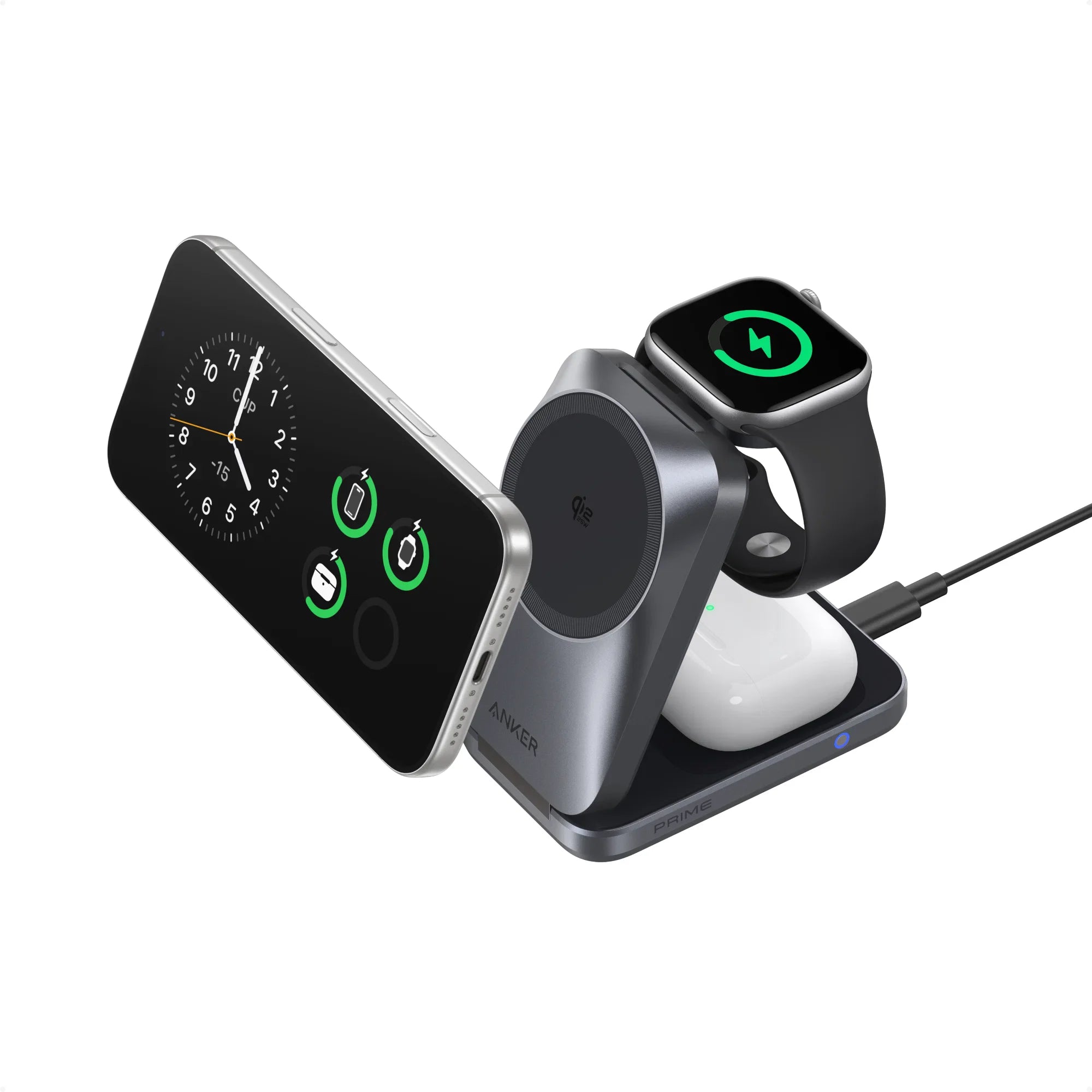 Anker Prime Wireless Charging Station (3-in-1, MagGo, AirCool, Foldable)