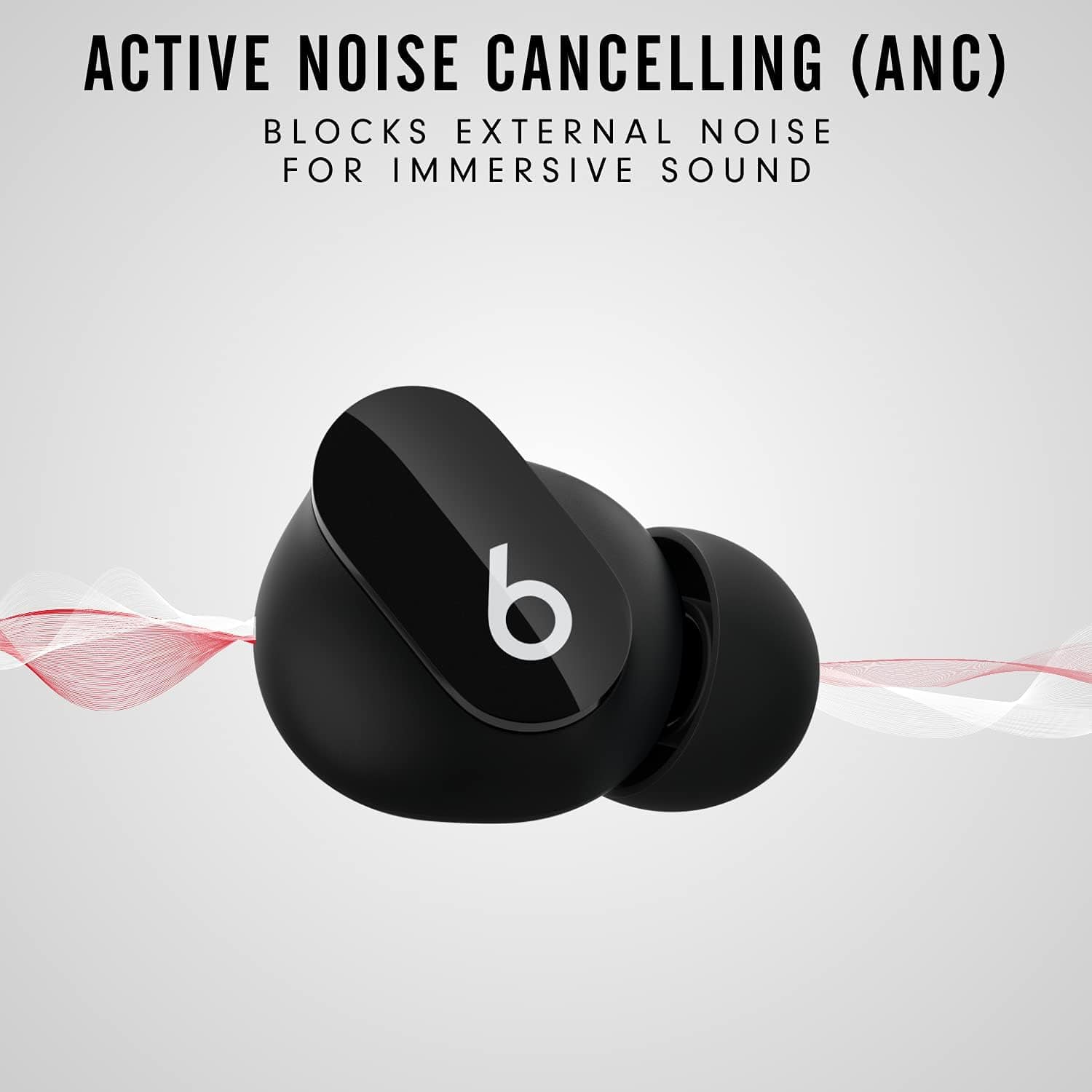 Beats Studio Buds True Wireless Noise Cancelling In-Ear Headphones, Bl