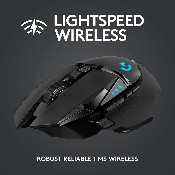 Logitech G502 LIGHTSPEED Wireless Gaming Mouse, Black, 910-005569 - Buydeal Australia