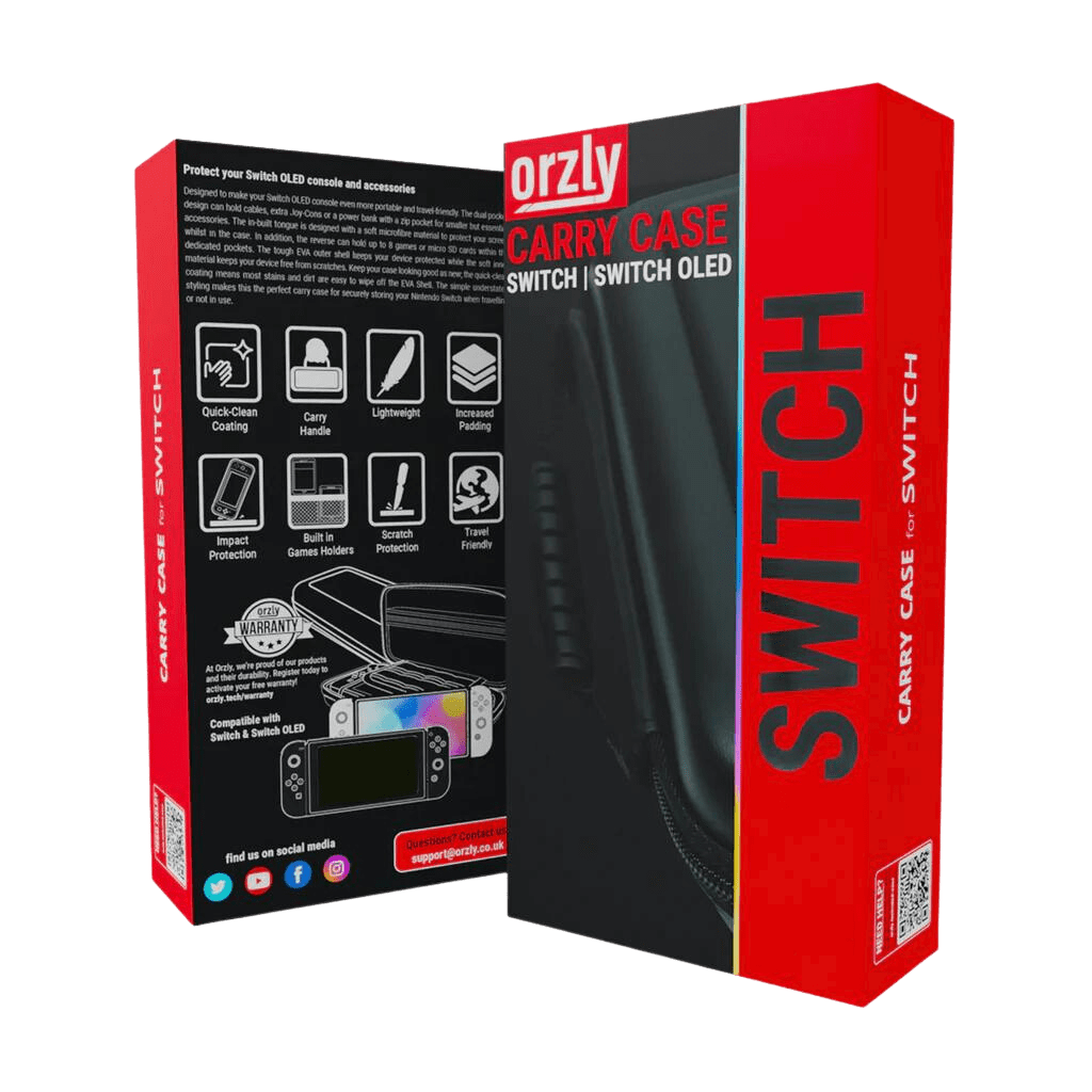 Orzly Nintendo Switch Carry Case, Black