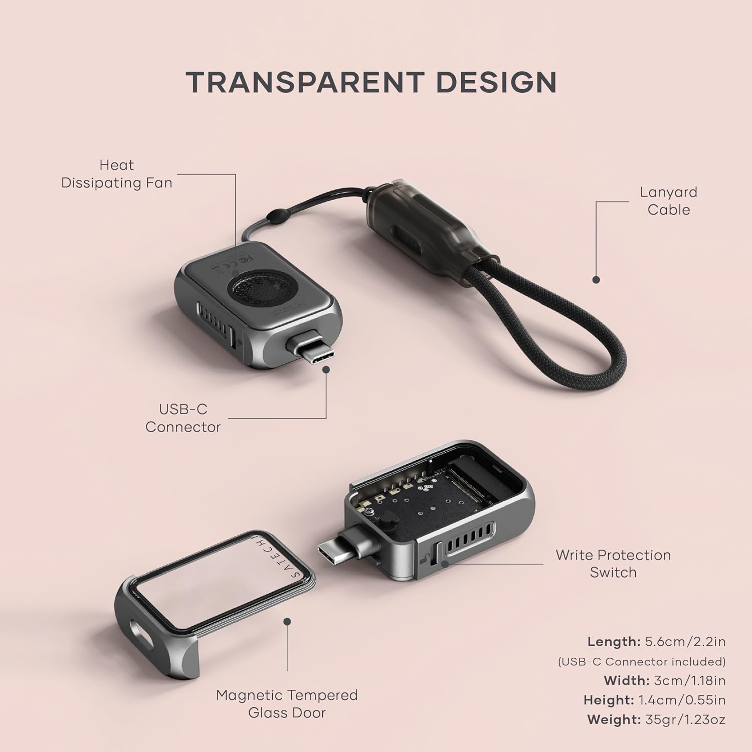 SATECHI Hard Drive Enclosures & Mounts ST-E2230M